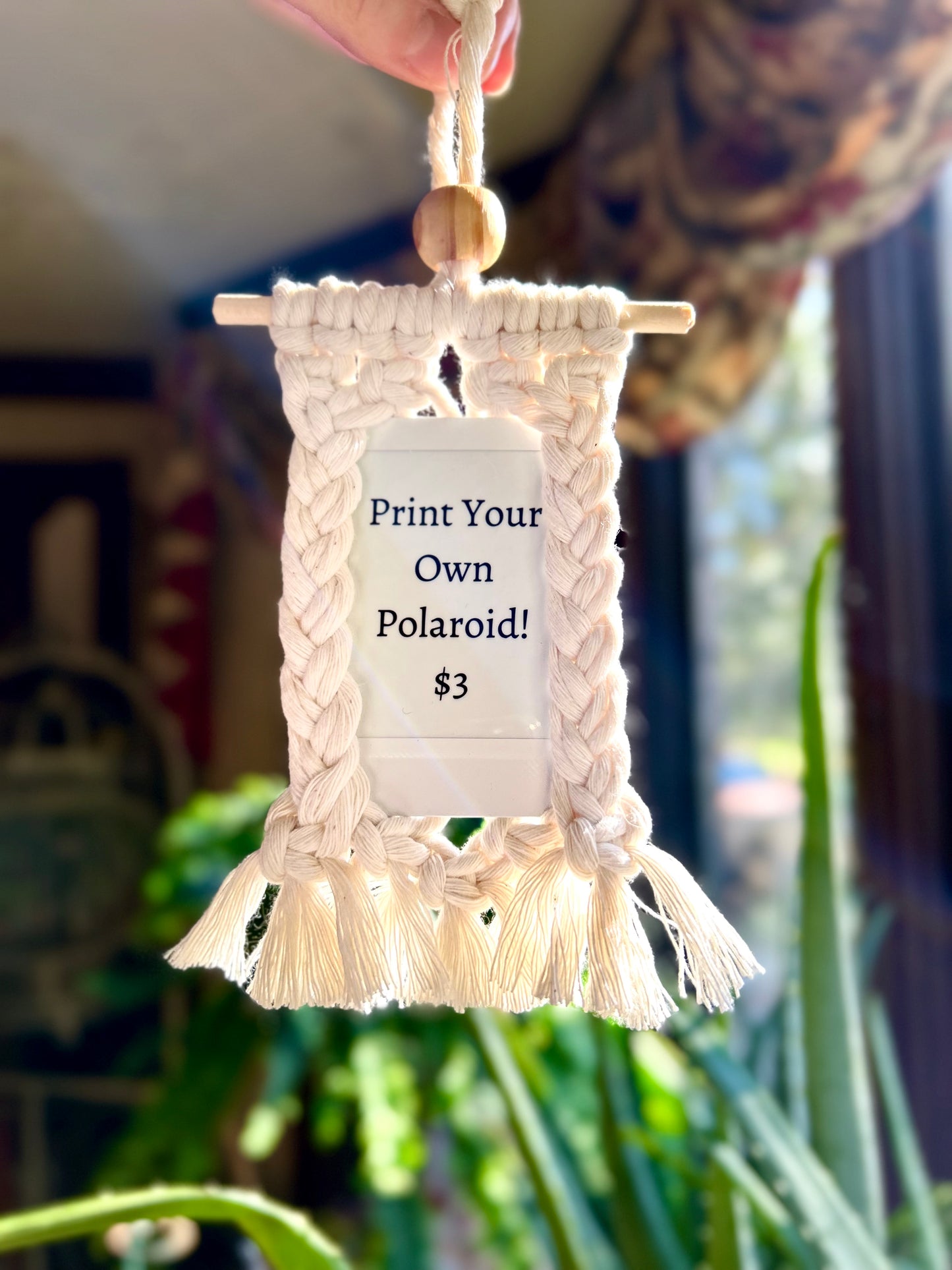 Macrame Polaroid Hanger