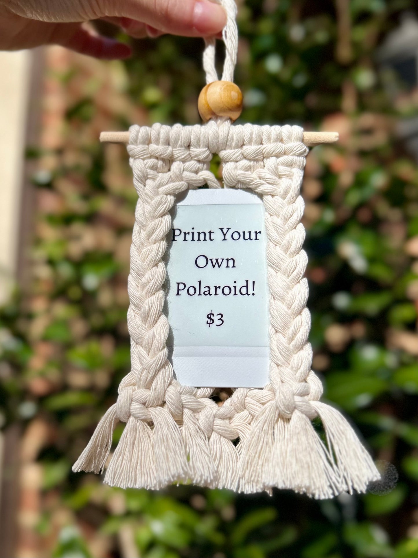 Macrame Polaroid Hanger