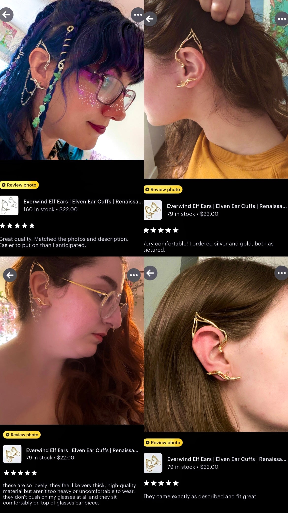 Elf Ear Cuffs
