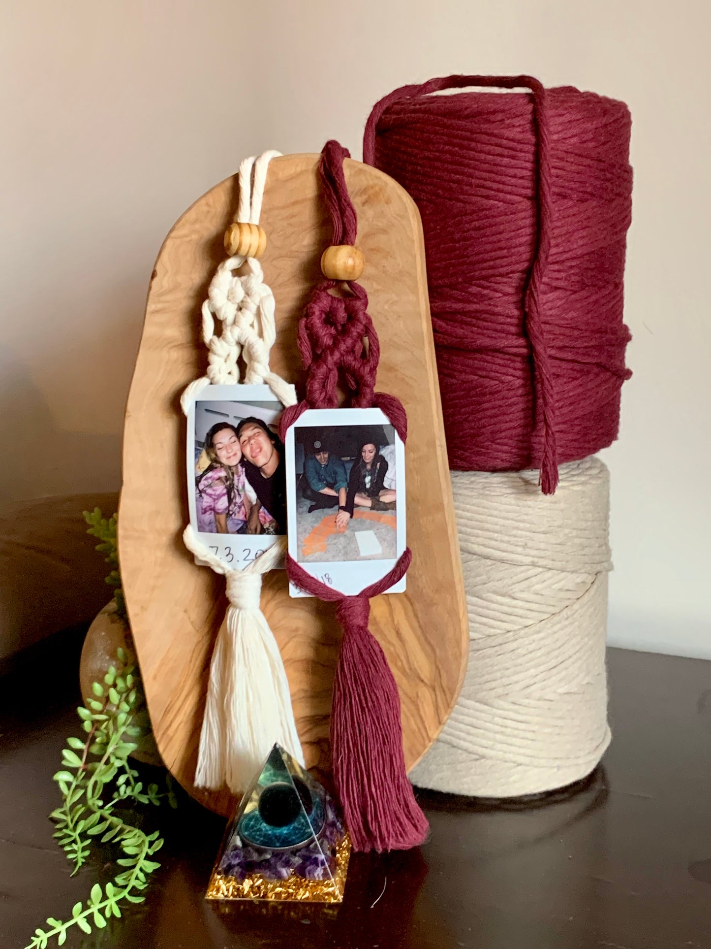 Macrame Polaroid Hanger